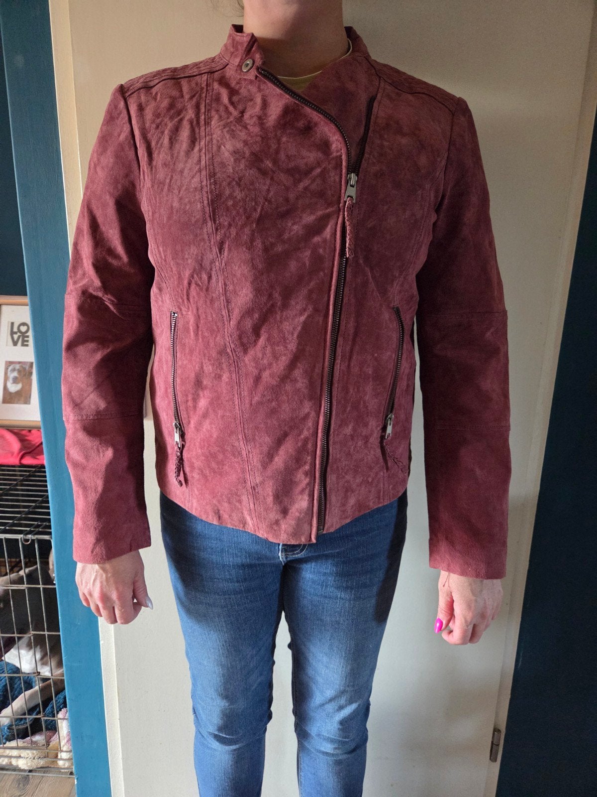 Esprit Leren Jas Maat L Nieuw!!, Kleding | Dames, Esprit, Ophalen of Verzenden, Nieuw, Maat 42/44 (L)