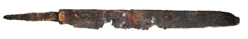 Lemmet Ijzer Romeinse L=184mm Serbia    c323, Verzenden