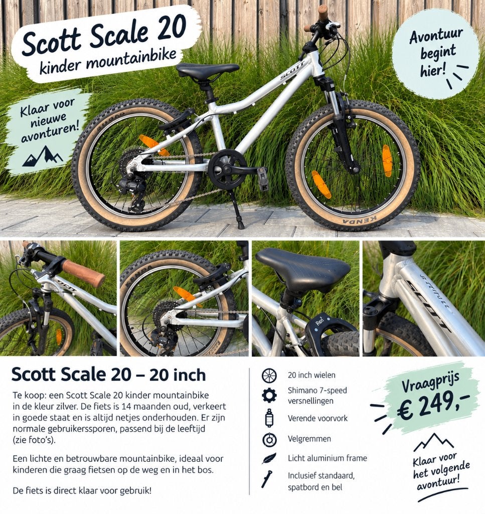 Scott scale 20 inch, Fietsen en Brommers, Ophalen, 20 inch of meer, Zo goed als nieuw, Scott