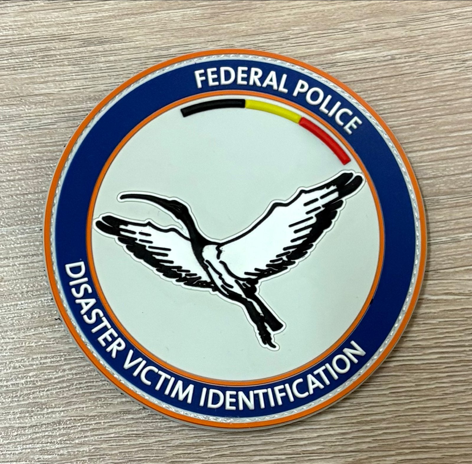 Federal Police DVI Patch - Disaster Victim Identification, Ophalen of Verzenden, Landmacht, Overige gebieden, Overige typen