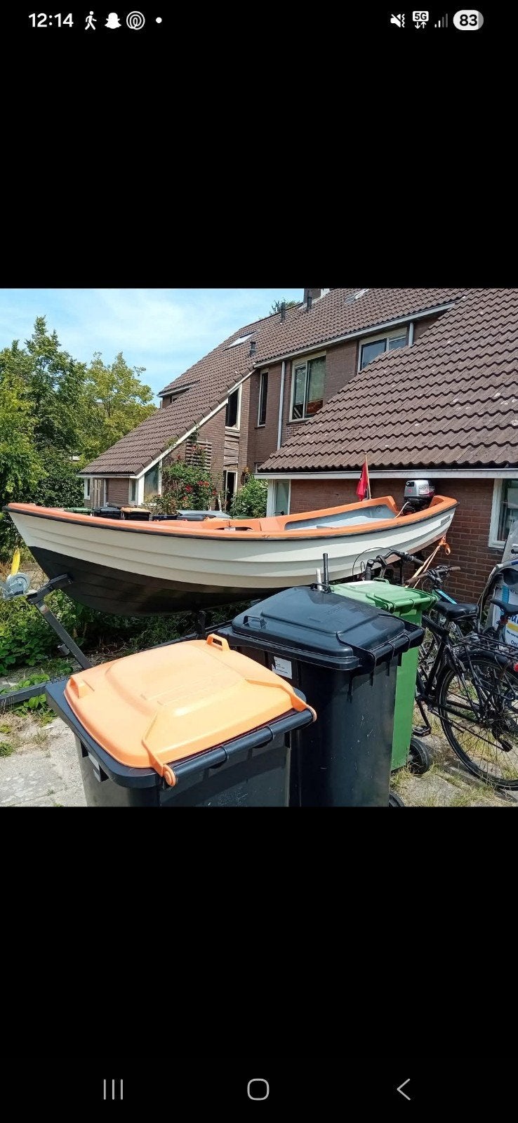 Polyester Sloep 4.20m met Trailer, Watersport en Boten, Ophalen of Verzenden