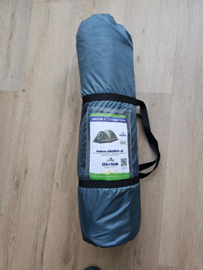 Obelink Shelter 3 CoolDark tent - Zo goed als nieuw, Caravans en Kamperen, Ophalen, Zo goed als nieuw, Tot en met 3