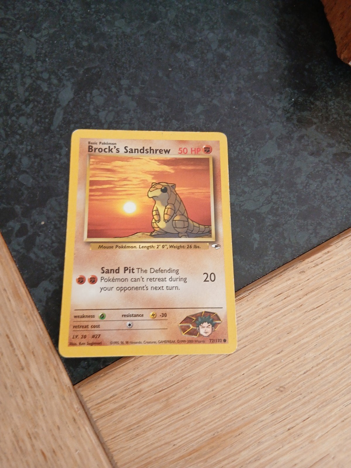 Pokémon kaarten - Brock's Sandshrew en meer, Hobby en Vrije tijd, Ophalen, Gebruikt, Meerdere kaarten