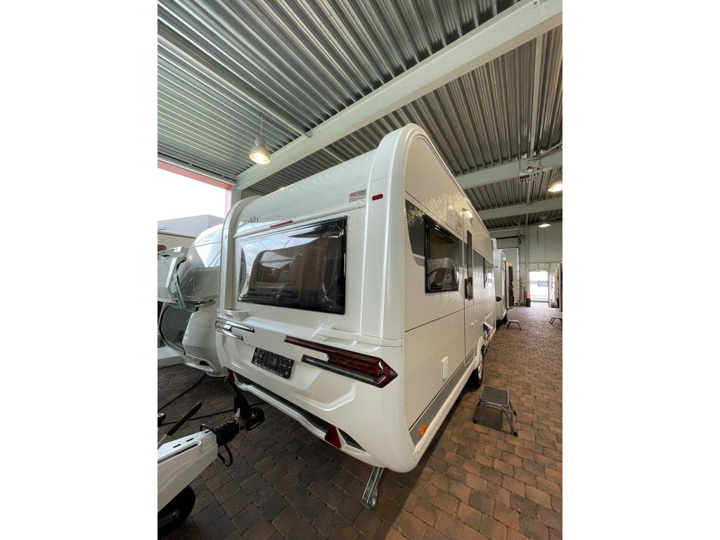 Hobby De Luxe 460 UFE, Schokbreker, Rondzit, Hobby, Bedrijf