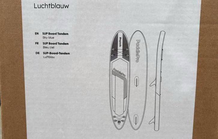 SUPBOARD TANDEM lichtblauw NIEUW LG 1398 LG 1001398, Ophalen, Nieuw, SUP-boards