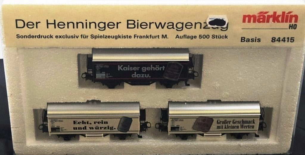 Märklin 84415.3 Henninger Bierwagenzug, Wisselstroom, Treinset, Nieuw, Ophalen of Verzenden