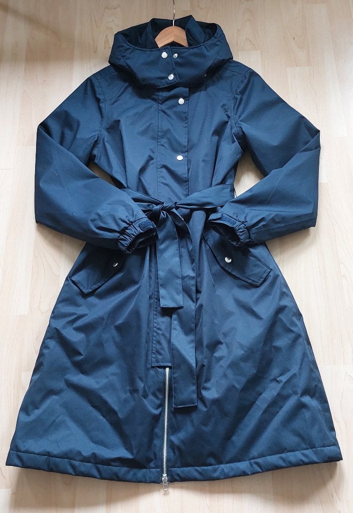 Dames Regenjas  danefae  maat M  Donkerblauw, Kleding | Dames, Maat 38/40 (M), Zo goed als nieuw, Danefae, Verzenden