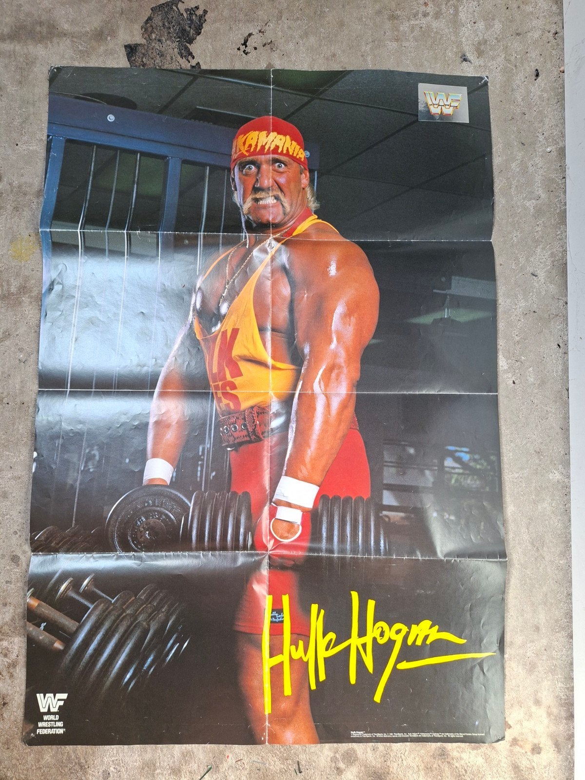 Wwf wrestling Hulk Hogan poster, Ophalen of Verzenden, A1 t/m A3, Film en Tv