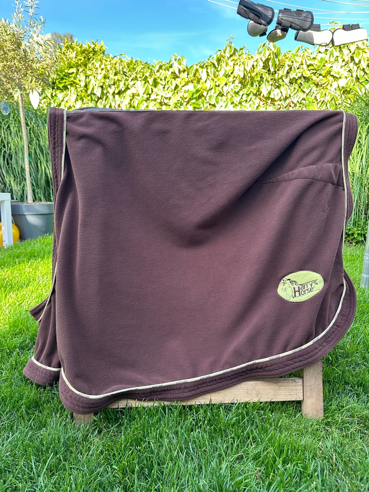 Uitrijdeken fleece HH, Dieren en Toebehoren, Full (L), Overige typen, Zo goed als nieuw, Harry's Horse