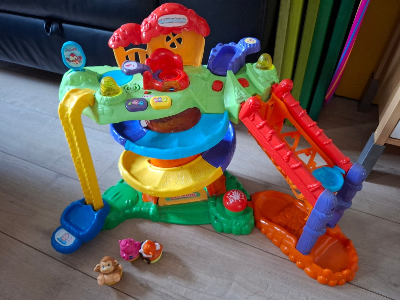 Vtech klim en verken boom, Ophalen