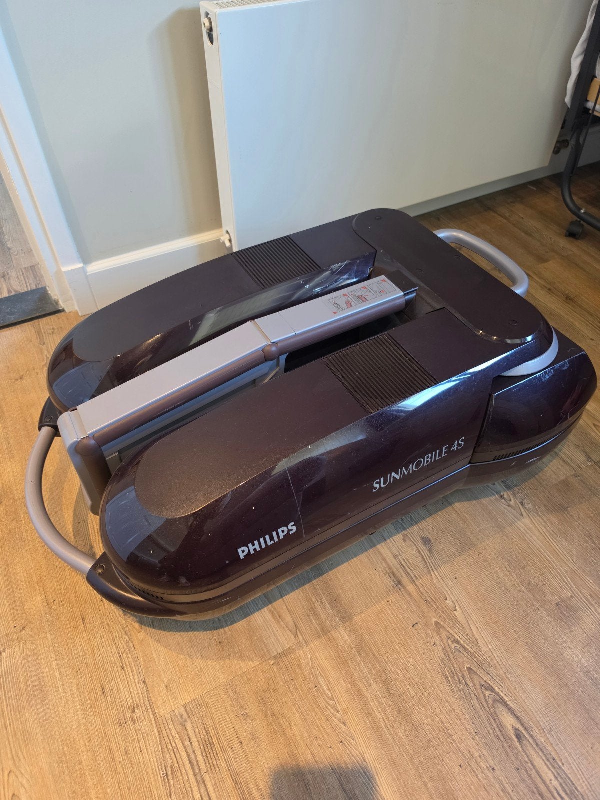Philips Sunmobile 4S Zonnebank - Compact en Opvouwbaar, Ophalen, Gebruikt, Zonnebank dubbelzijdig, 10 tot 15 lampen