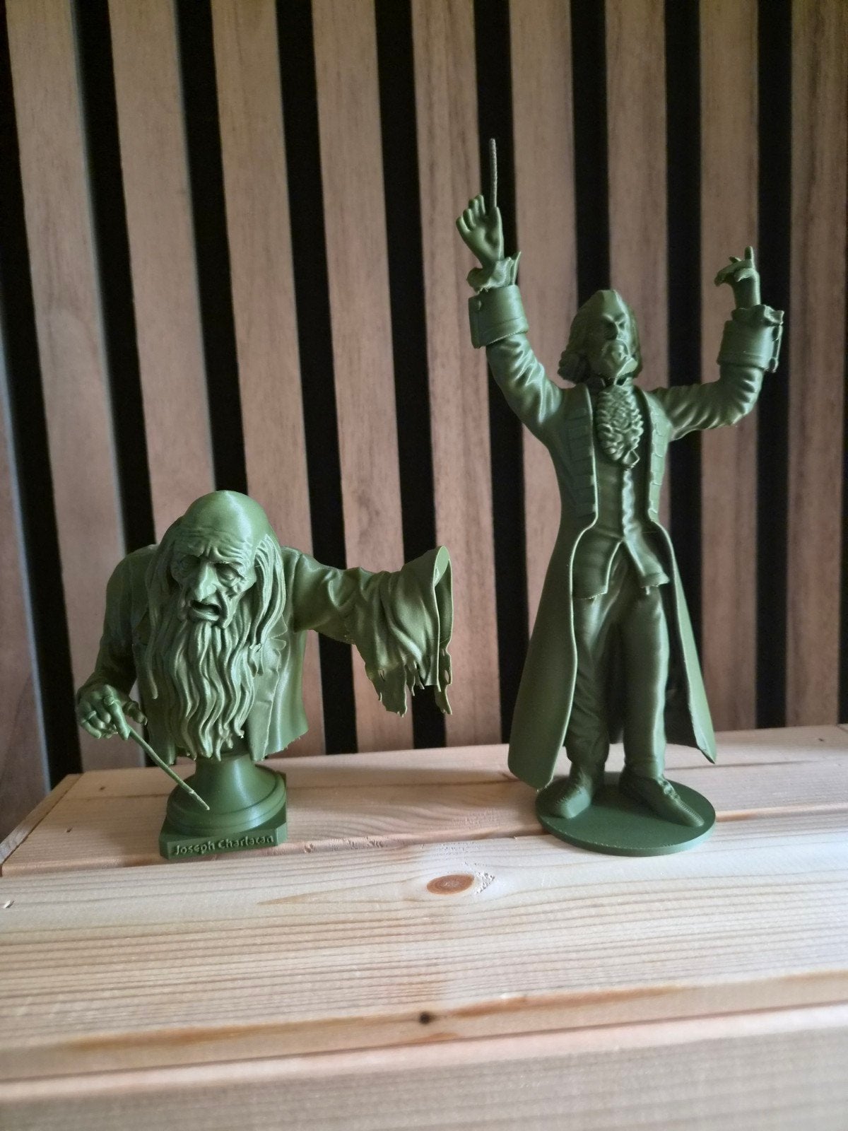 3D Geprinte Beelden: Joseph Charleaan & Dirigent, Ophalen of Verzenden, Zo goed als nieuw