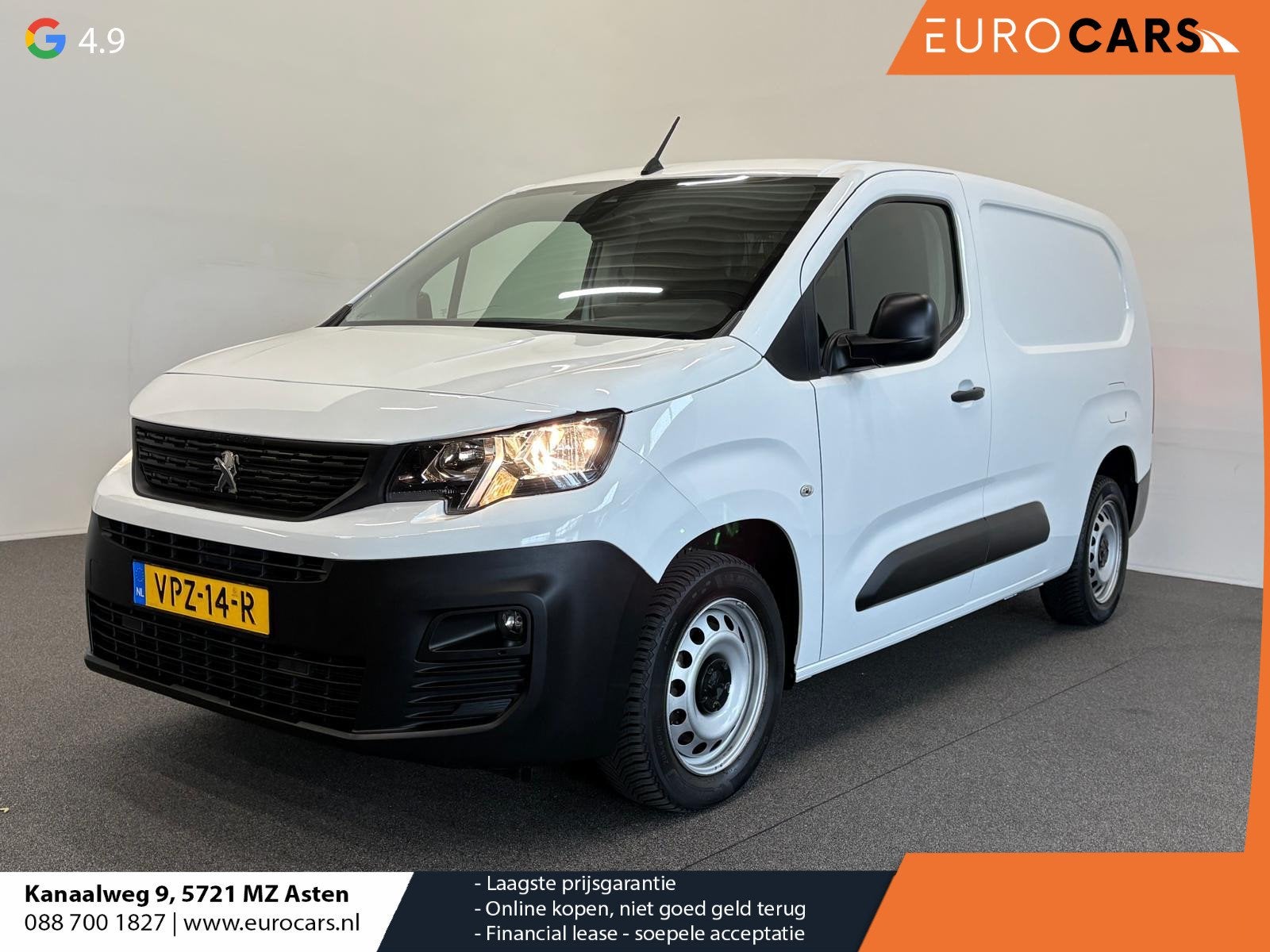Peugeot Partner 1.5 BlueHDI Premium L2 Navigatie Apple Carpl, Voorwielaandrijving, Stof, Gebruikt, Euro 6