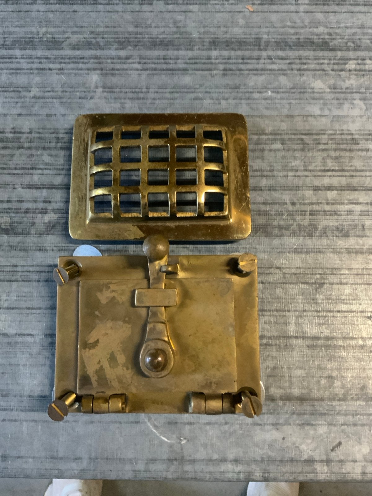 Antieke Messing Ventilatieklep, Ophalen of Verzenden