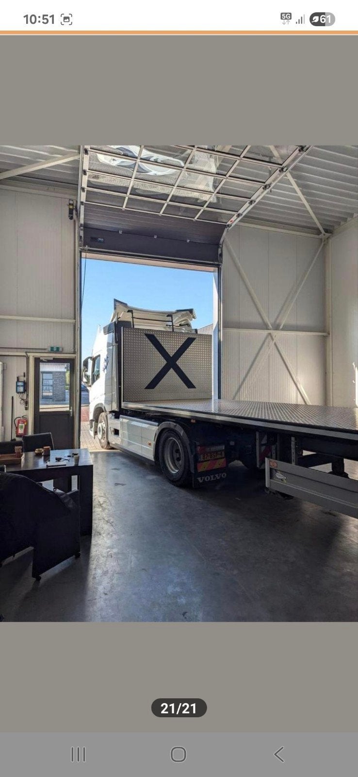 Pacton oplegger trailer podium plateau Podiumwagen, Ophalen