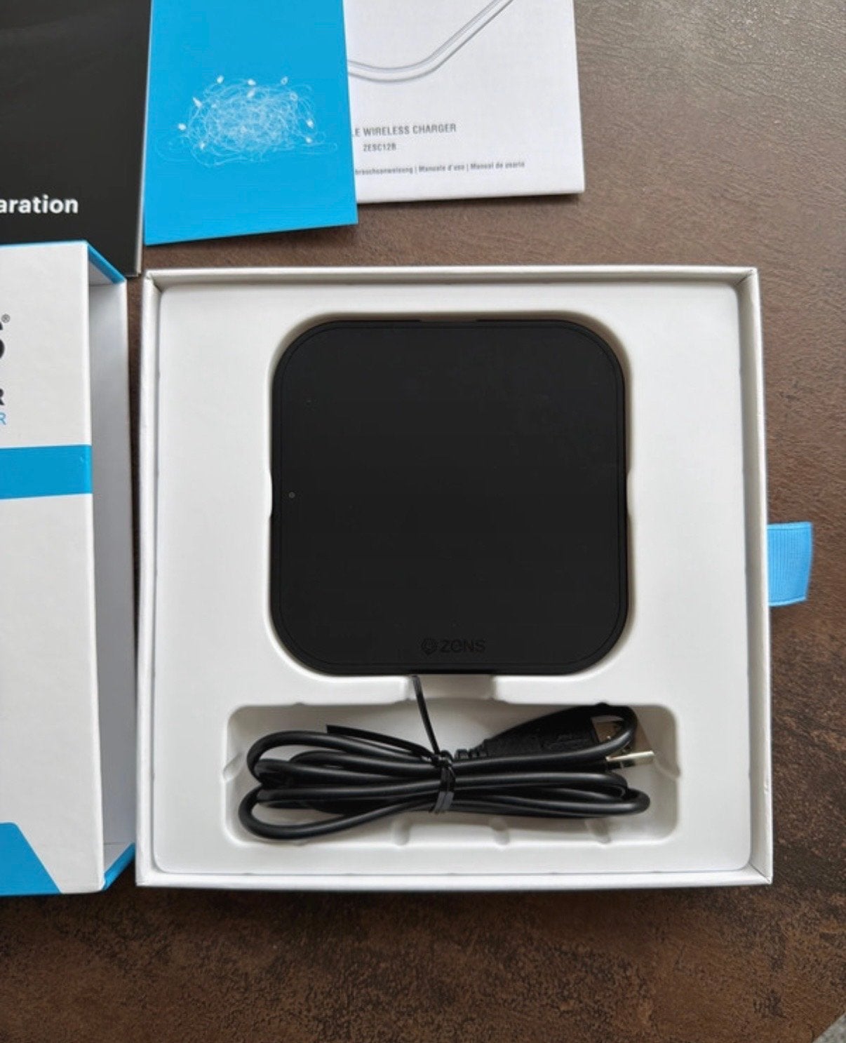 ZENS Single Charger Fast Wireless Charger Premium Series, Ophalen of Verzenden, Nieuw, Apple iPhone