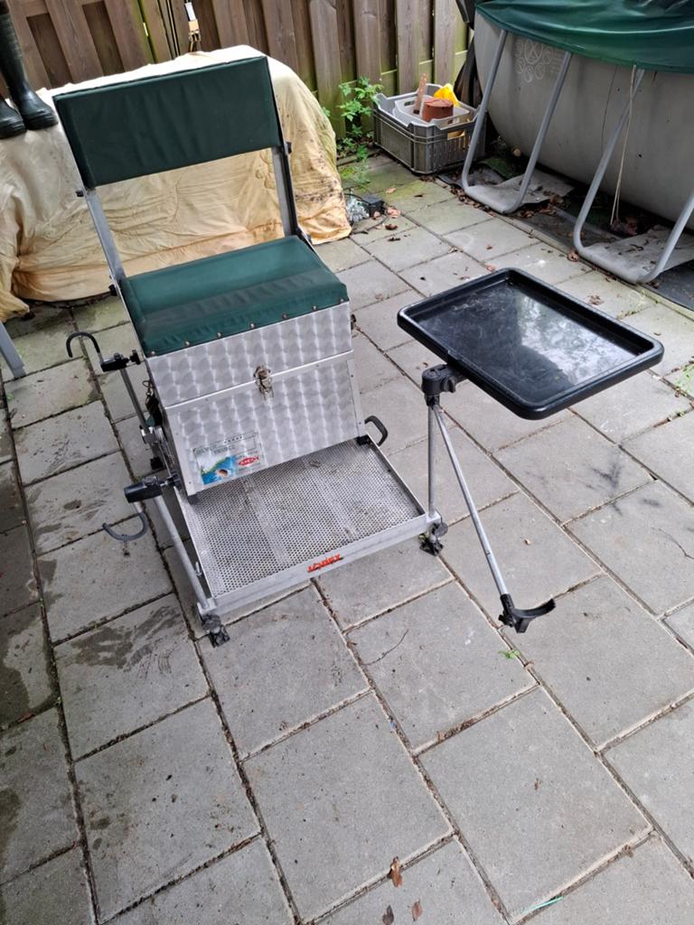 Kompleet visplateau met koffer, Ophalen of Verzenden, Gebruikt, Overige typen