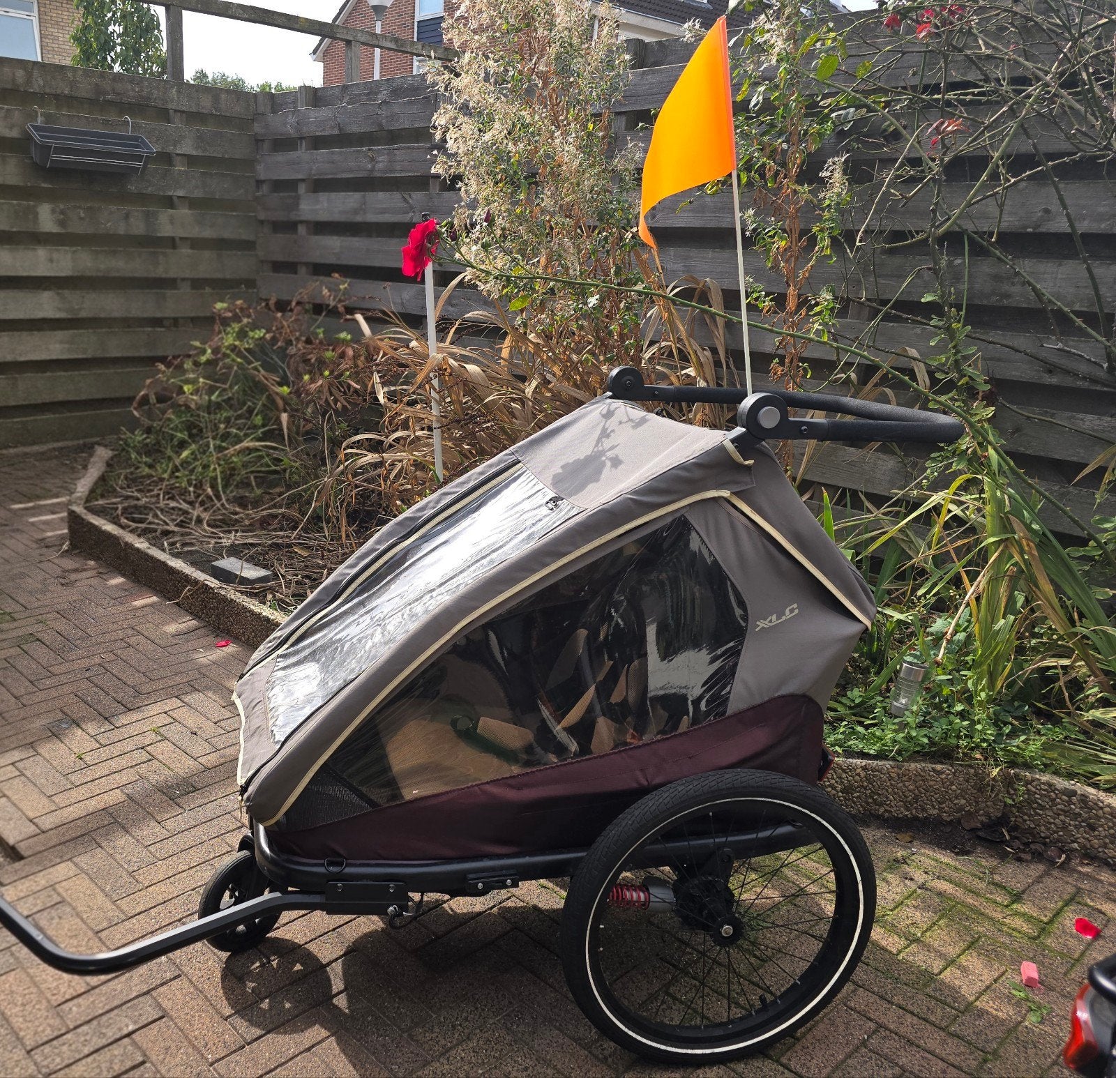 XLC Fietskar Duo S - Comfortabel en Veilig, Ophalen, Gebruikt, Opvouwbaar, 20 tot 40 kg