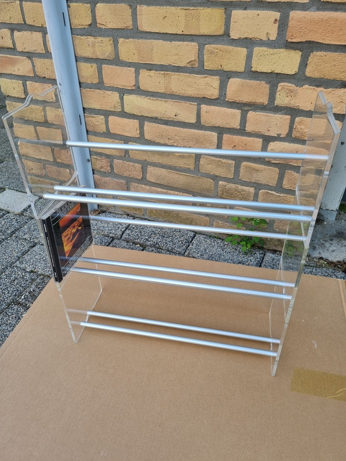 Vintage Plexiglas CD rekjes van Posso, Kunststof, Gebruikt, Ophalen of Verzenden, 25 tot 75 discs