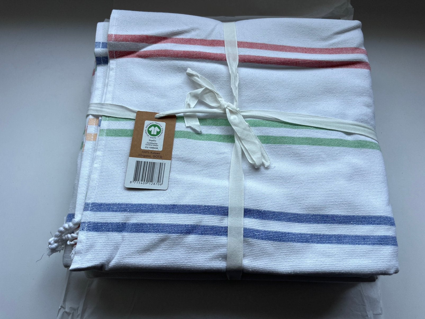Hamam handdoeken katoen 2x, nieuw, Ophalen of Verzenden, Nieuw, Wit, Overige typen