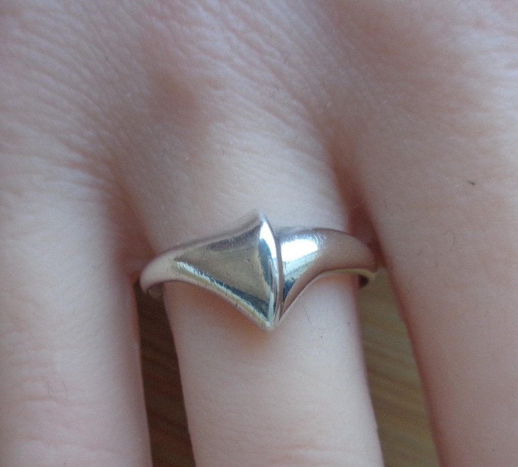 zilveren ring Finse style [047], Verzenden, Zo goed als nieuw, 17 tot 18, Dame