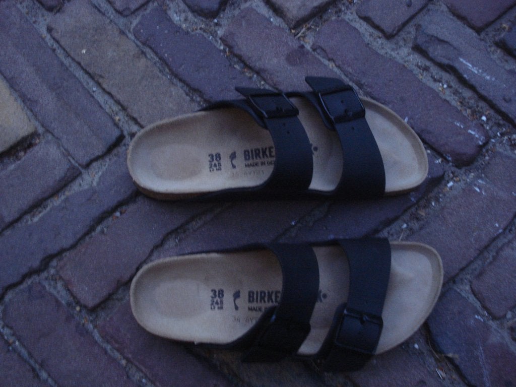 BIRKENSTOCK ARIZONA ZWART 38 NU GRATIS VERZENDING PER POST, Slippers, Verzenden, Zwart, Nieuw