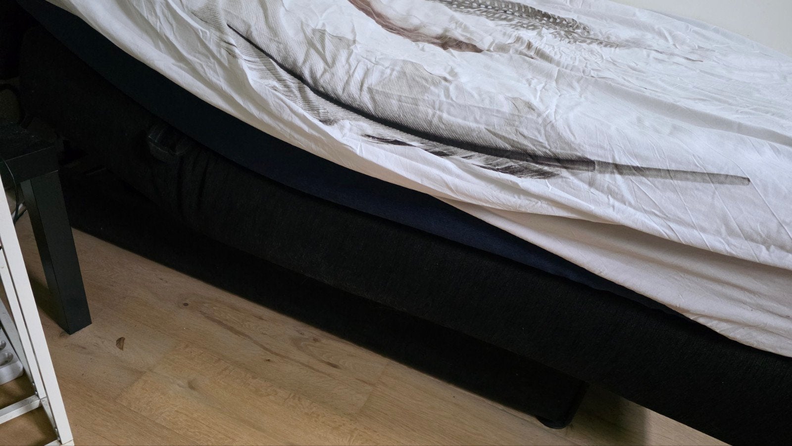HOLLANDIA iNTERNATIONAL Verstelbaar bed met massagefunctie, Overige materialen, Eenpersoons, Zwart, Ophalen of Verzenden