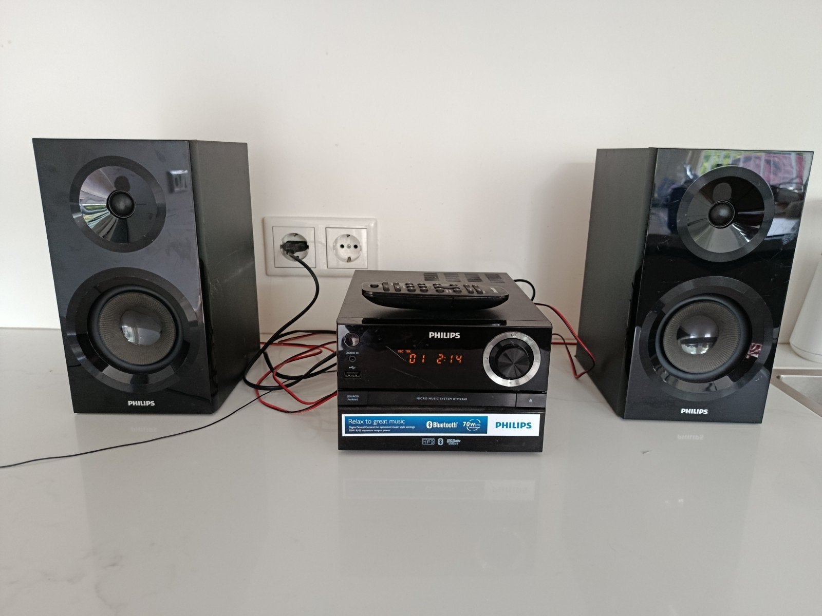 Philips BTM2360 mini stereo set met DAB/Bluetooth/USB/CD, Ophalen of Verzenden, Zo goed als nieuw, Philips