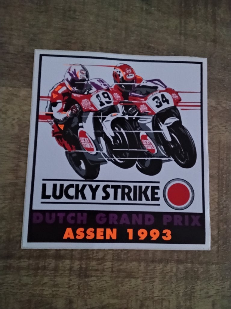 Sticker tt assen kevin schwantz 1993, Ophalen of Verzenden, Nieuw, Motoren