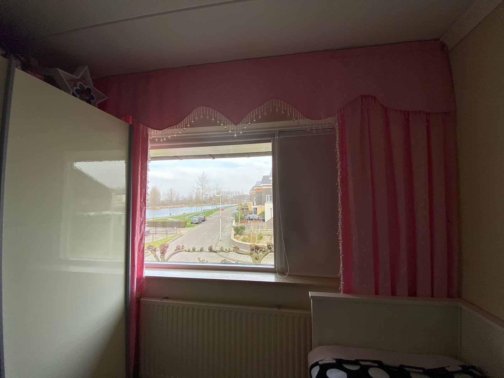 Mooie roze gordijnen, Ophalen of Verzenden, Roze, 280 cm, 235 cm