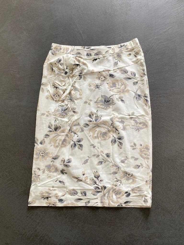i193/3 Nieuw: Mt 40=M/L Susskind rok wit/beige/grijs rokje, Kleding | Dames, Maat 38/40 (M), Wit, Nieuw, Ophalen of Verzenden