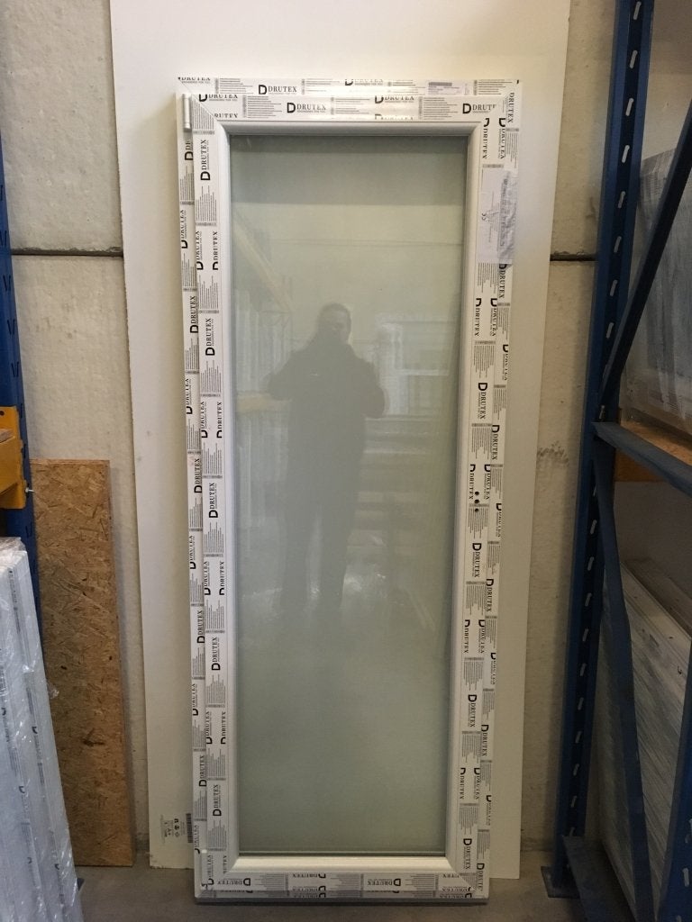 Kunststof draaikiep kozijn 80b x 170h cm wit RAL 9016, Kunststof, Raamkozijn, Niet ingevuld, Nieuw