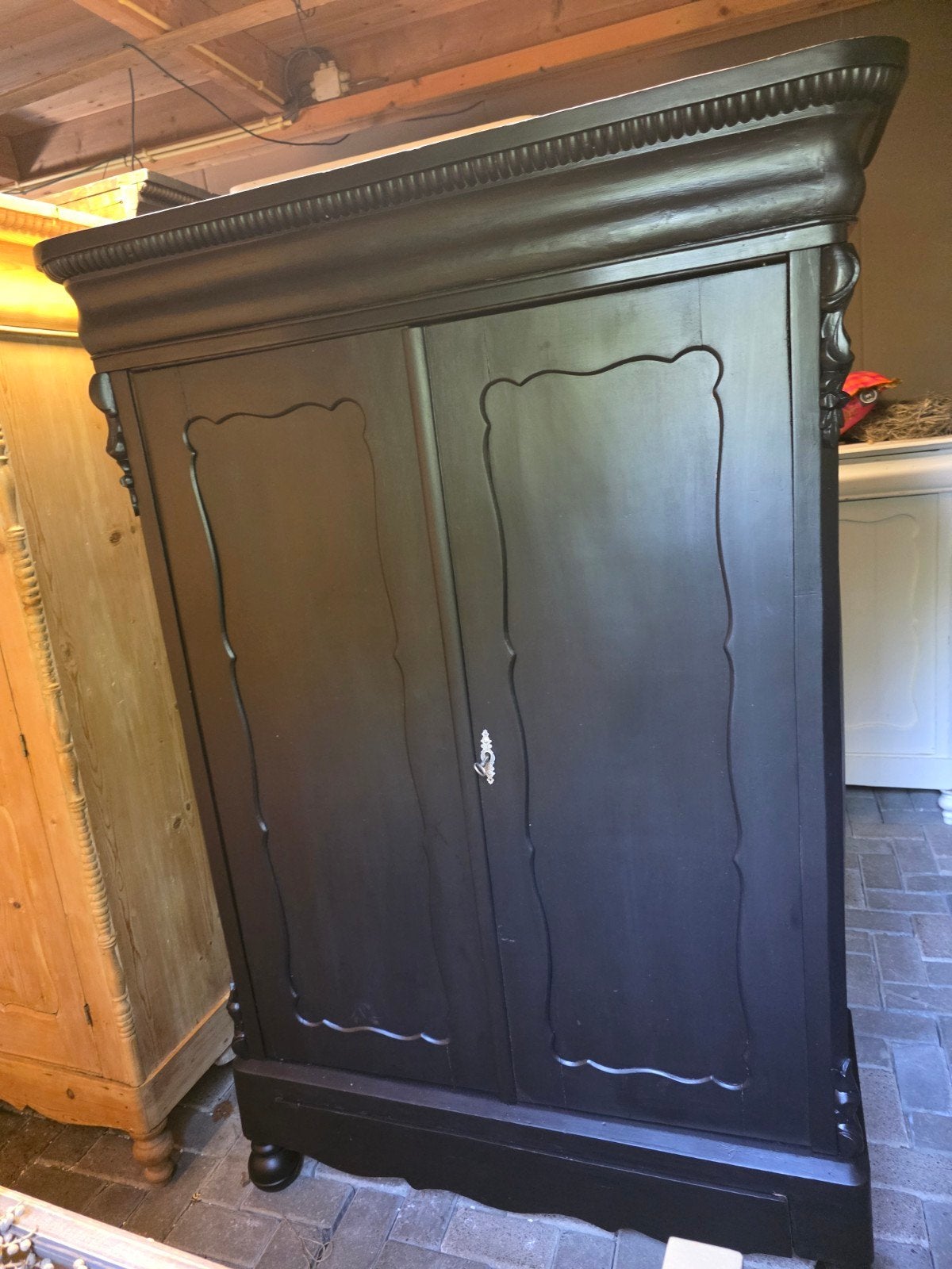 DEMONTABELE biedermeier meidenkast klesingkast bezorgen mog, Ophalen of Verzenden