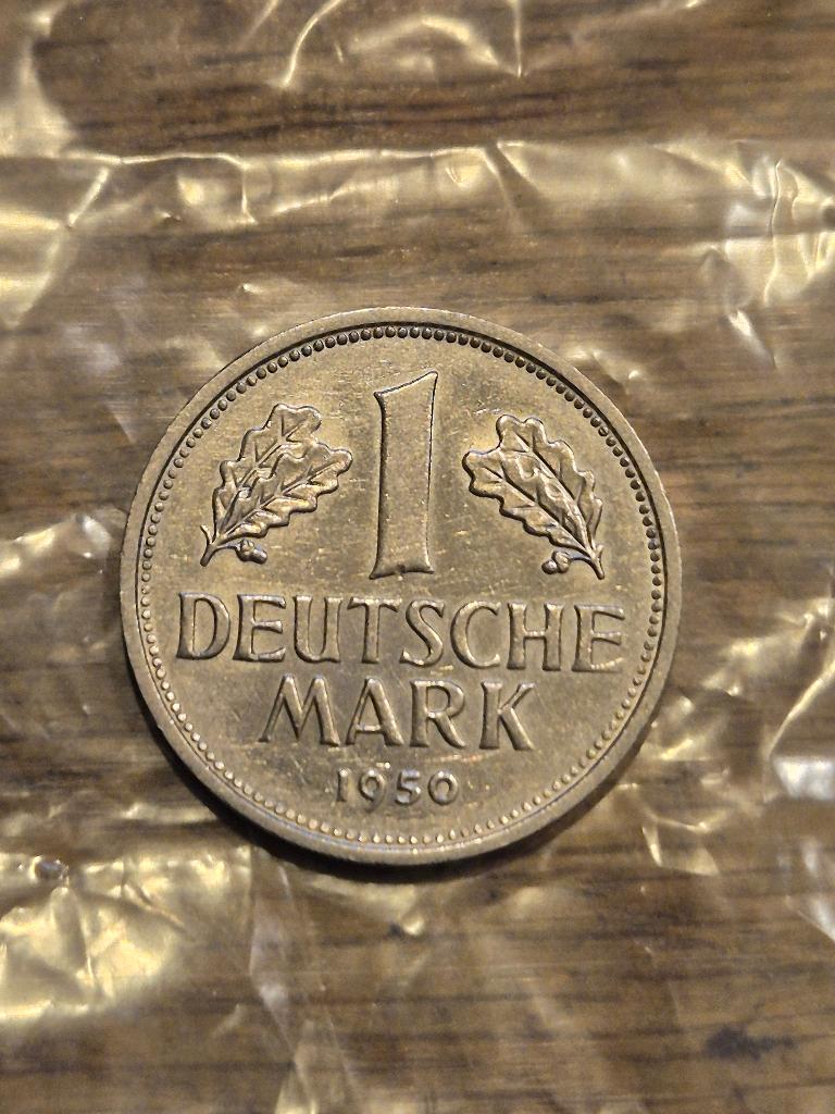 Duitsland - 1 Mark 1950 F, Verzenden, Duitsland, Losse munt