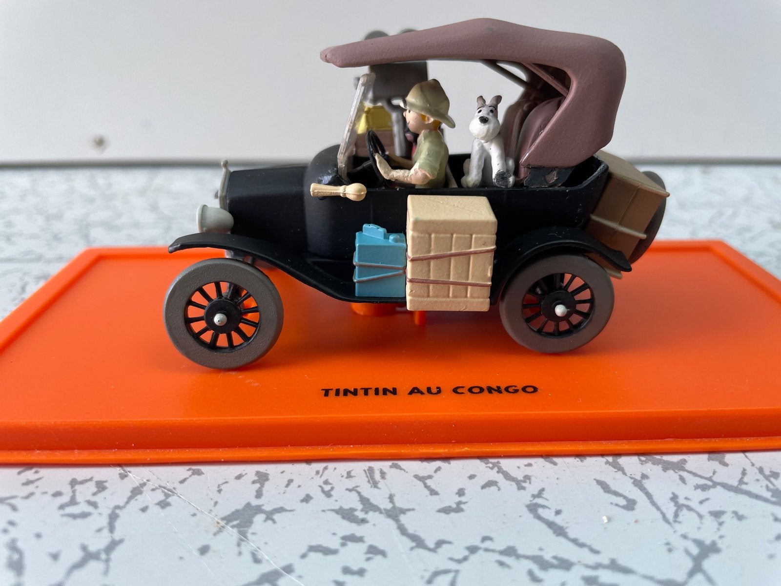 Kuifje in Congo modelauto met figuren, Ophalen of Verzenden, Zo goed als nieuw, Auto, Overige merken