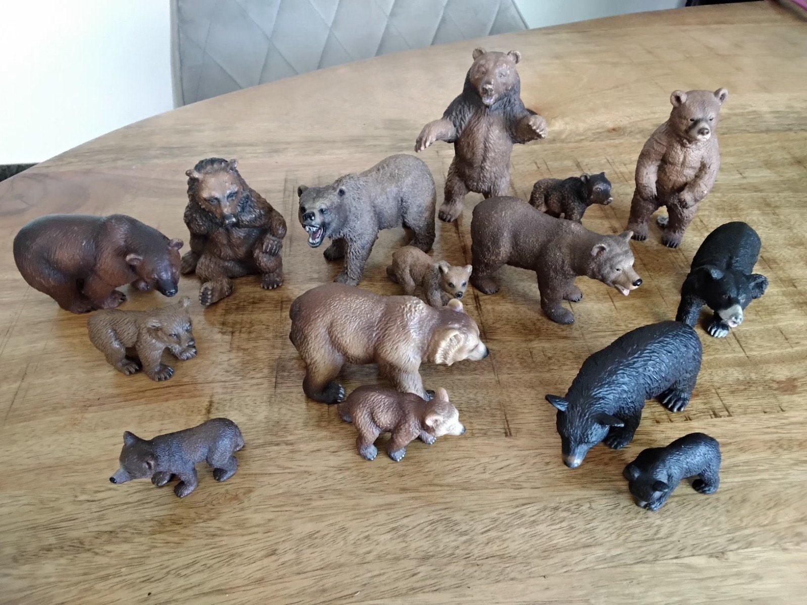 Schleich bruine en zwarte beren, Ophalen of Verzenden, Zo goed als nieuw, Paard, Beeldje of Figuurtje