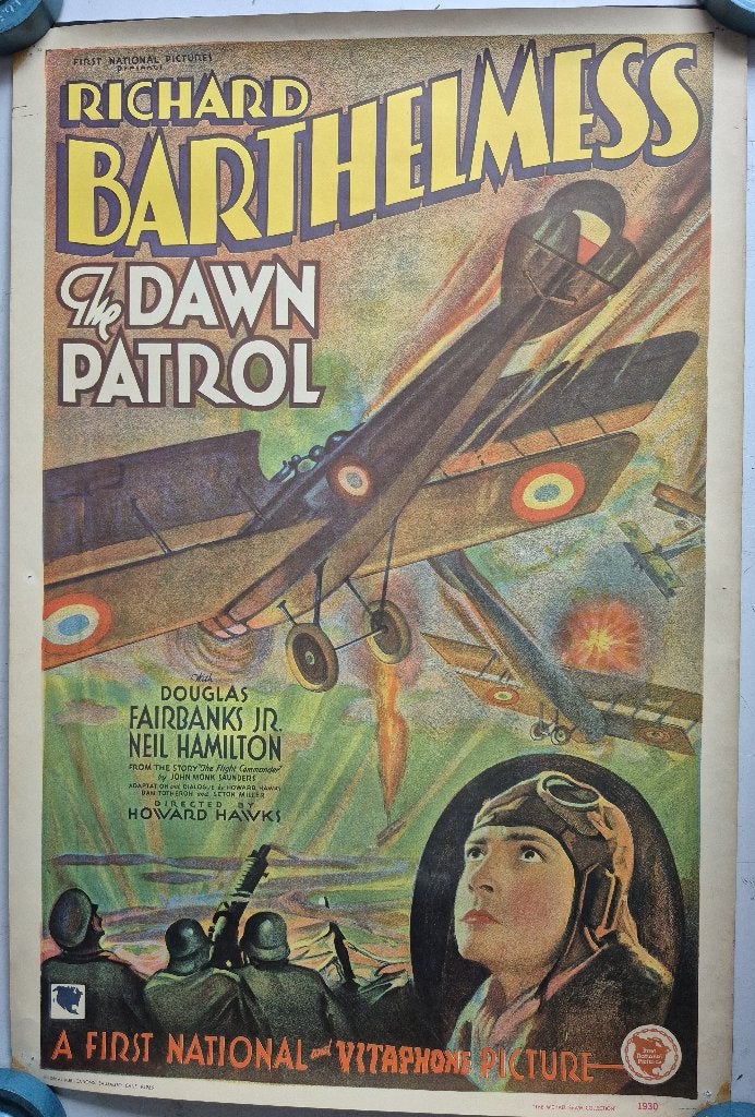 Film poster The Dawn Patrol replica uit de jaren 70 (N236), Ophalen of Verzenden, Gebruikt, Film, Poster