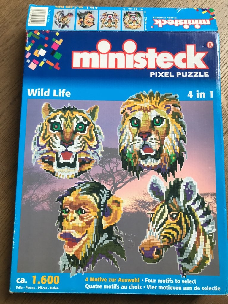 Ministeck pixel puzzle wild life, Hobby en Vrije tijd, Ministeck, Ophalen of Verzenden, Gebruikt