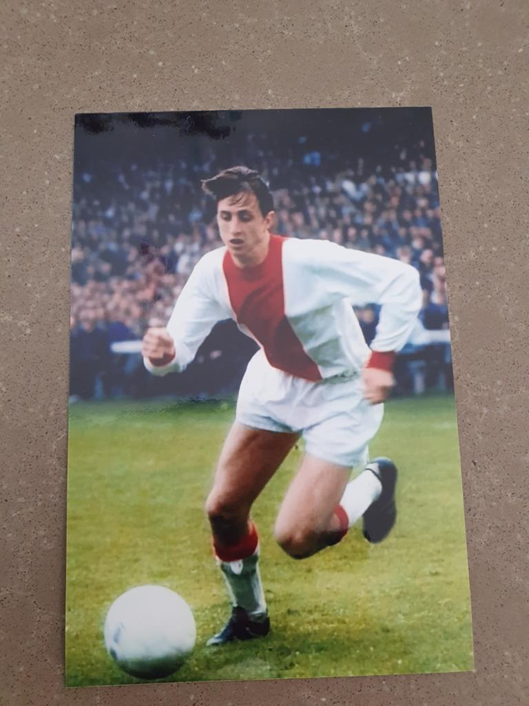 Johan Cruijff Ajax, Ophalen of Verzenden, Zo goed als nieuw, Ajax, Poster, Plaatje of Sticker