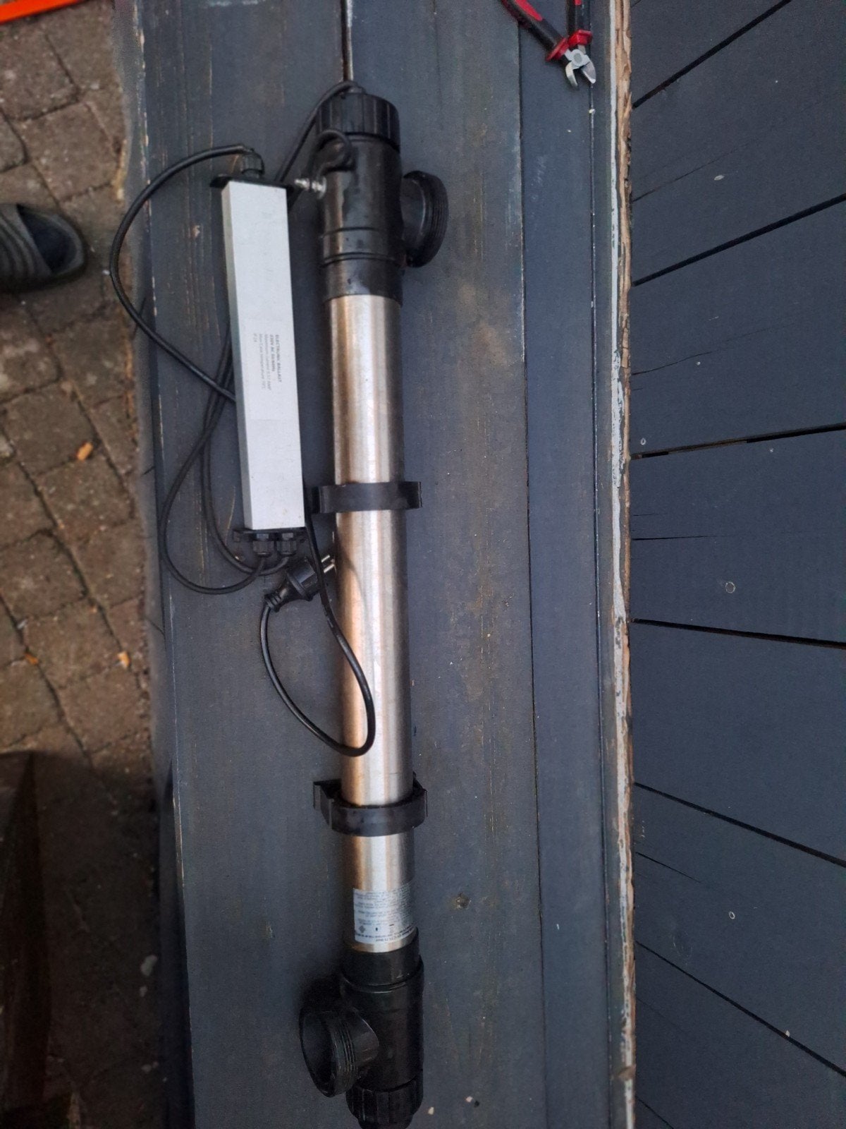 Uv lamp unit rvs  75watt incl lamp koopje weg=weg, Ophalen of Verzenden