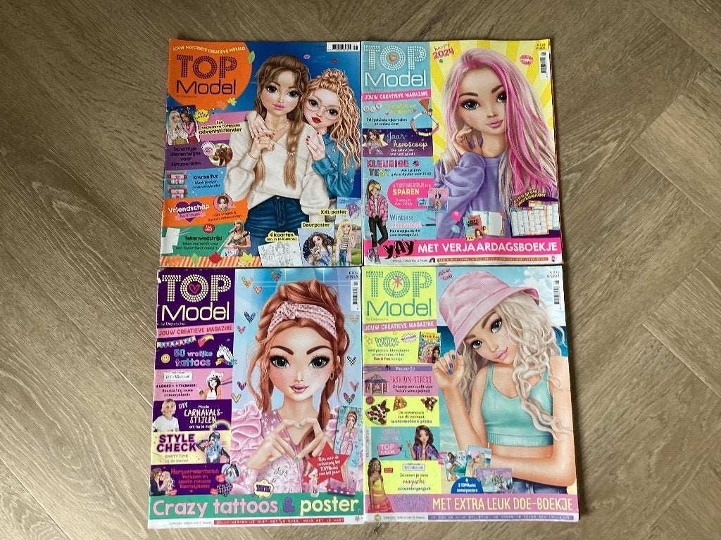 4 TopModel magazines, Ophalen of Verzenden, Gelezen, Overige typen