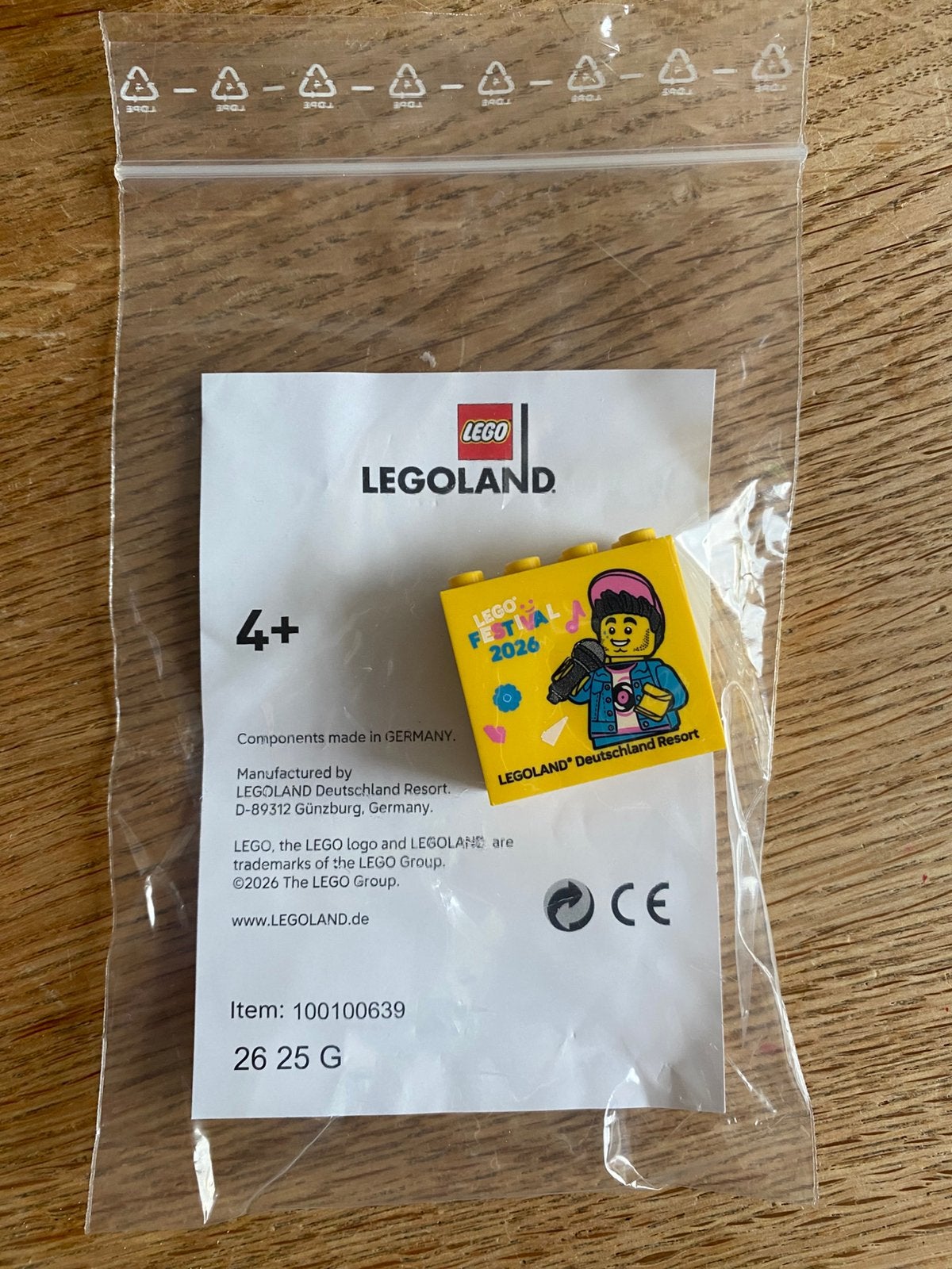 Legoland Duitsland Resort blokje, Ophalen of Verzenden, Nieuw, Losse stenen, Lego