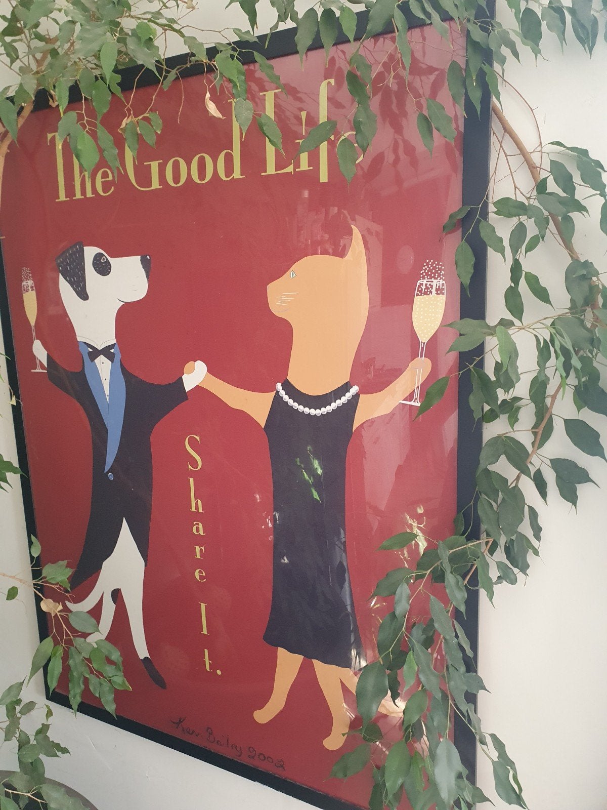 Ken Bailey 'The Good Life' Print - 2002, Ophalen of Verzenden, Print, Gemengde techniek, Gesigneerd