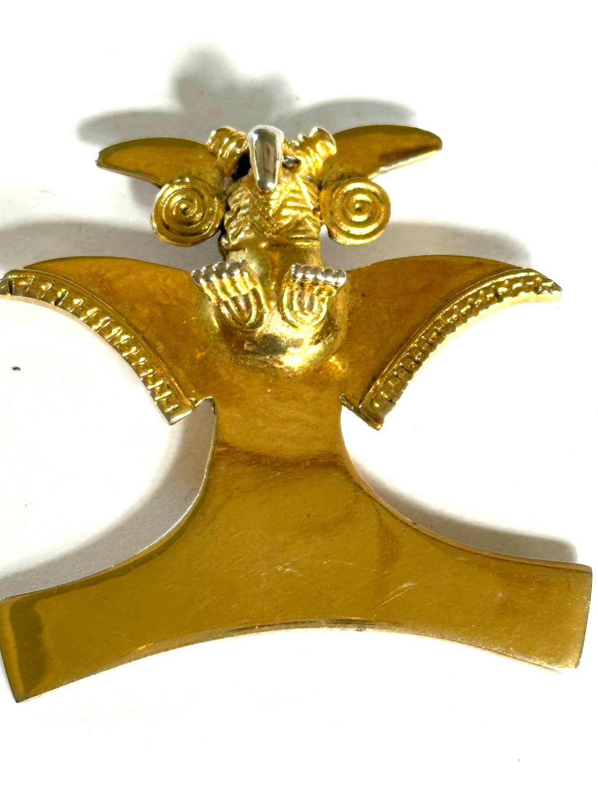 Chiriki eagle hanger Costa Rica, Overige materialen, Gebruikt, Verzenden, Goud