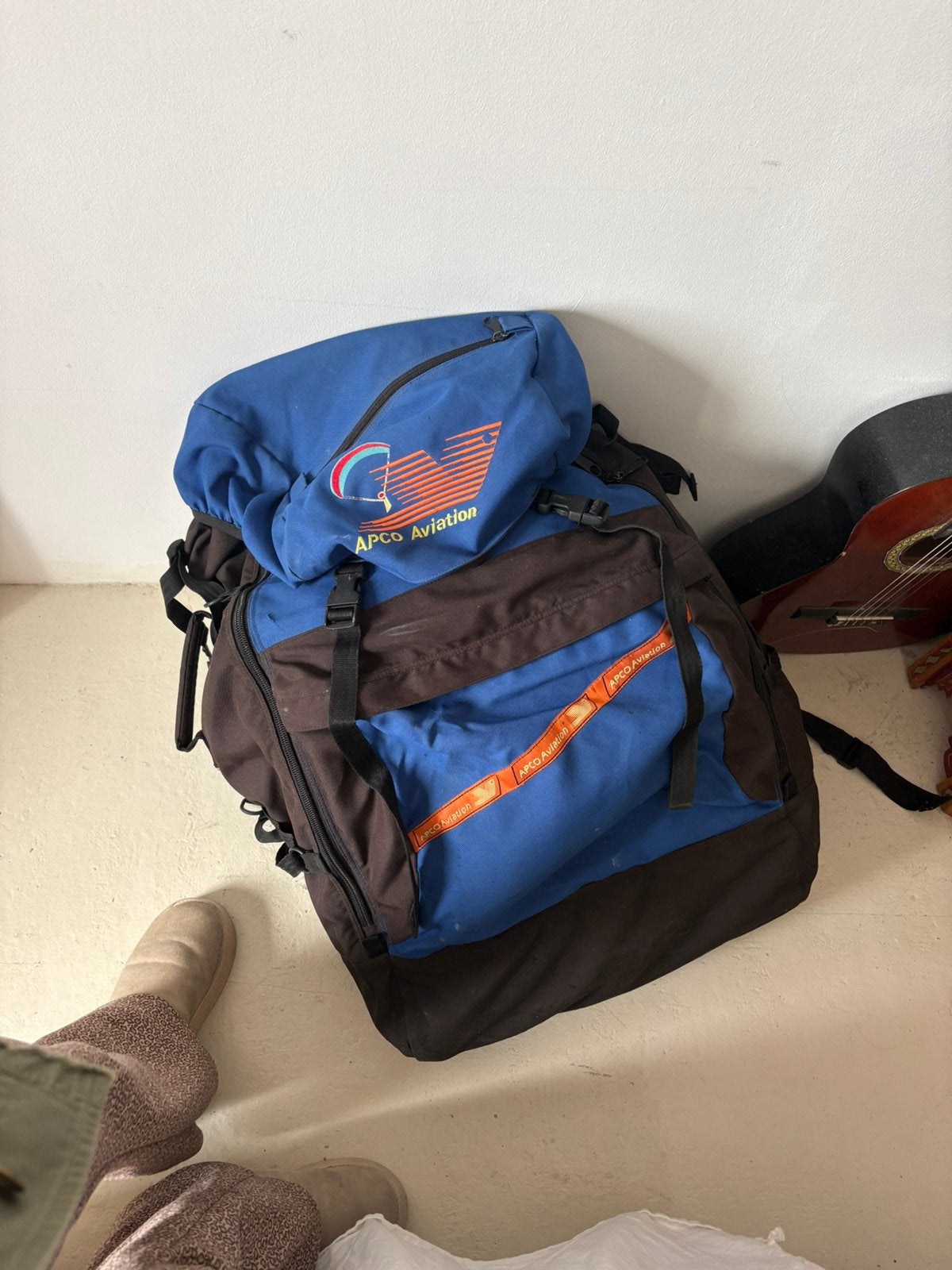 Grote glider met Rugzak, Ophalen, Gebruikt