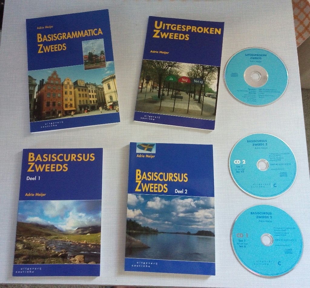 Basiscursus Zweeds met cd's, Boeken, Niet van toepassing, Ophalen of Verzenden, Zo goed als nieuw, Adrie Meijer