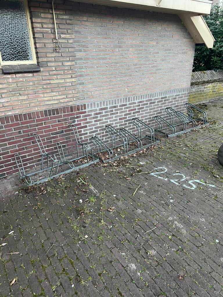 Fietsenrek fietsenstalling fietsenstandaard  gegalvaniseerd, Ophalen, Gebruikt