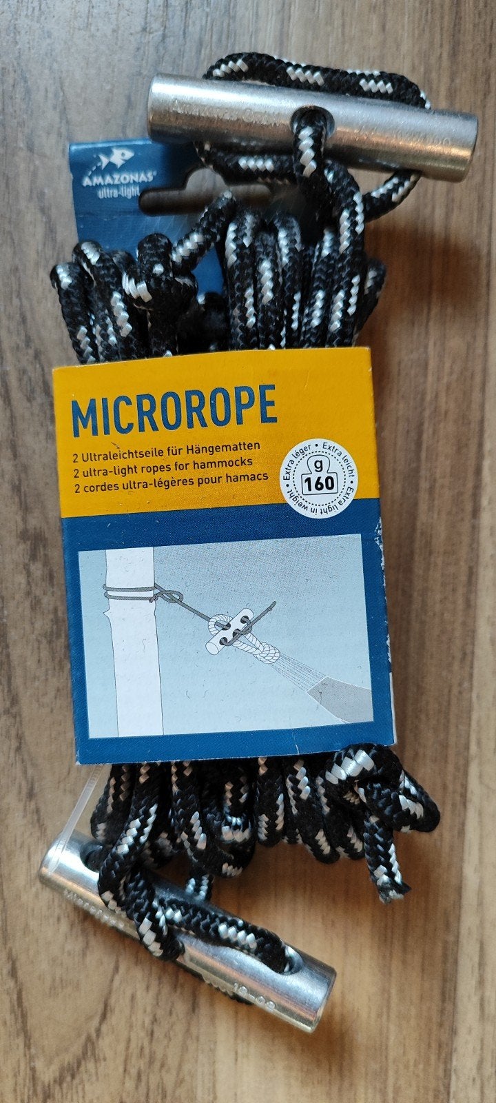 AMAZONAS Microrope - Ultralichte hangmat touwen, Tuin en Terras, Ophalen of Verzenden, Nieuw, Meerpersoons, Binnen