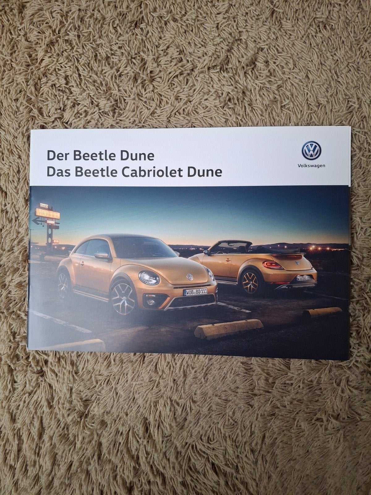 autofolder VW Beetle Dune, Verzenden, Zo goed als nieuw, Volkswagen