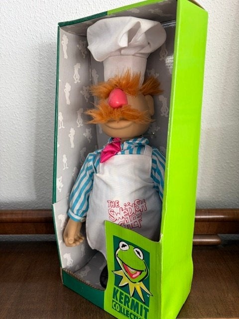 Kermit Collection Swedish Chef in box in doos mint, Verzamelen, Ophalen of Verzenden, Nieuw, Tv, Actiefiguur of Pop